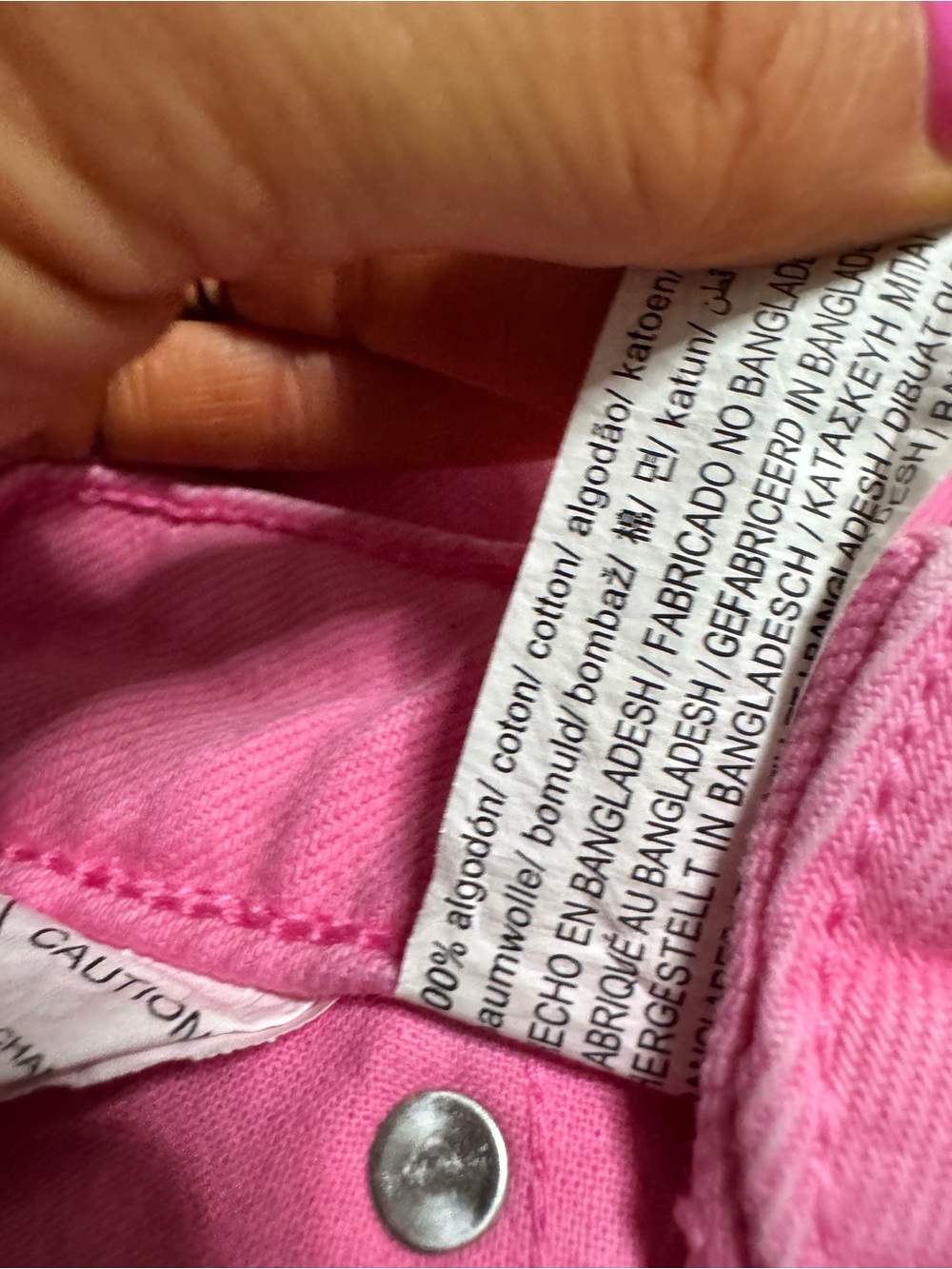 NWT- ZARA High Rise Pink Classic Denim Mom Shorts - Picture 7 of 14